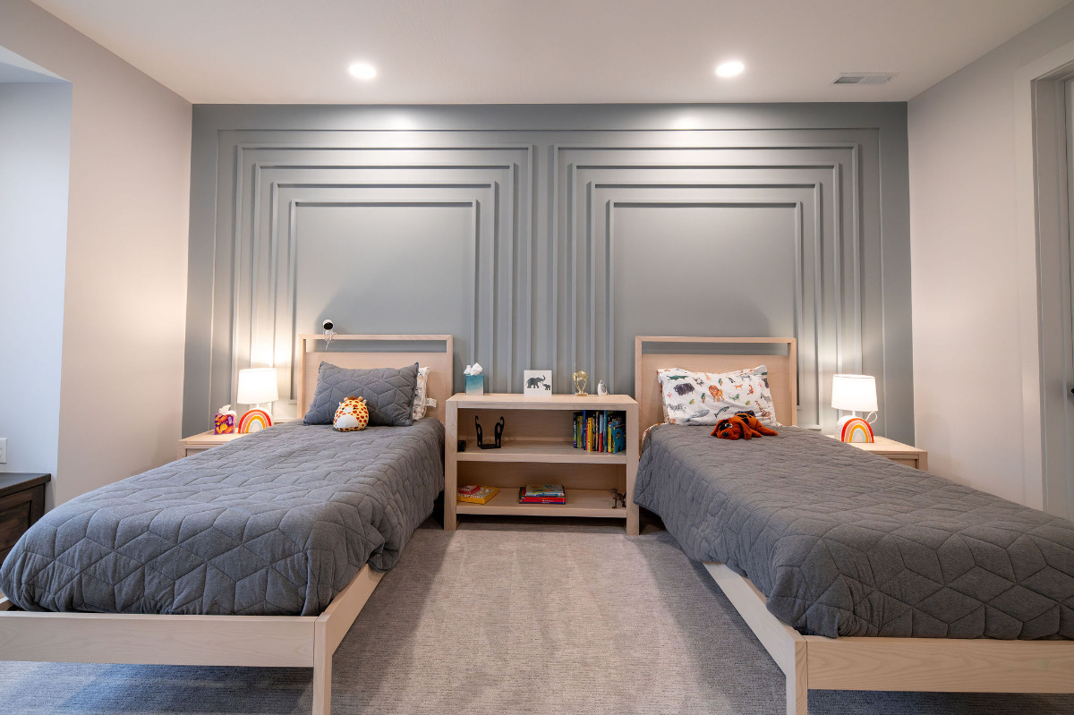 a bedroom for two children designed by Otero Homes
