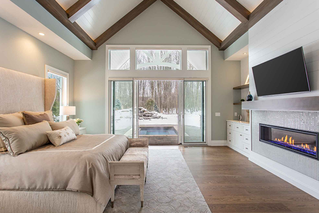 Wide doorway in a Otero Homes bedroom