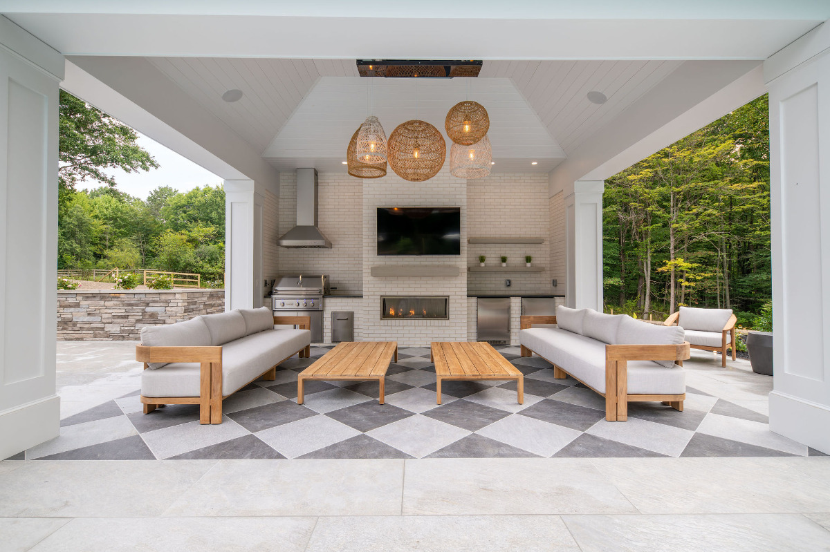 outdoor tv installed by Otero Homes